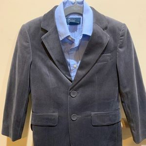 Isaac Mizrahi Suite jacket with Polo button down